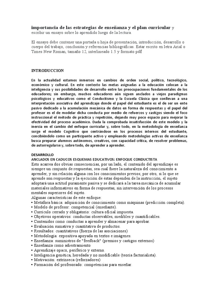 Estrategias de Enseñanza y Aprendizaje | PDF | Aprendizaje | Procesos ...