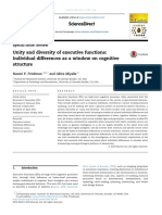 7.18 Unity and Diversity of EF Individual Differences As A Window On Cognitive Structure PDF
