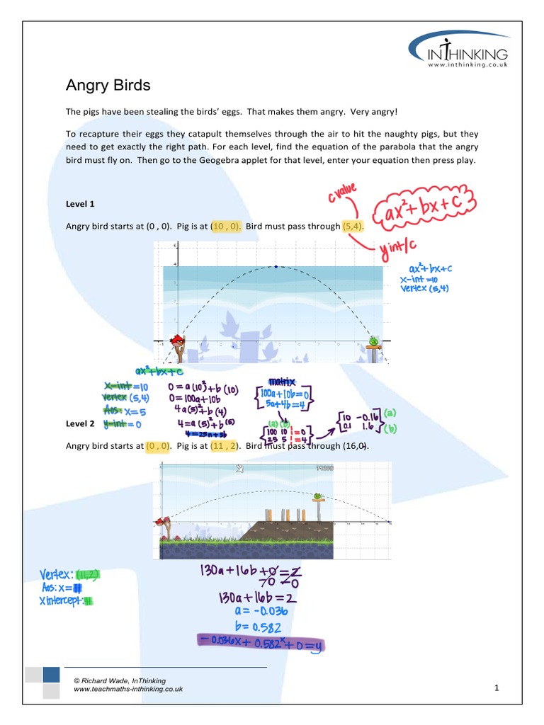 Angry Birds Worksheet Pdf Pdf