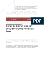 Series de Bowen: Qué Son, Serie Discontinua y Continua: Por Ejemplo