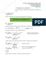 Integración por sustitución: resolución de integral 4x/√(2x2 + 1) dx