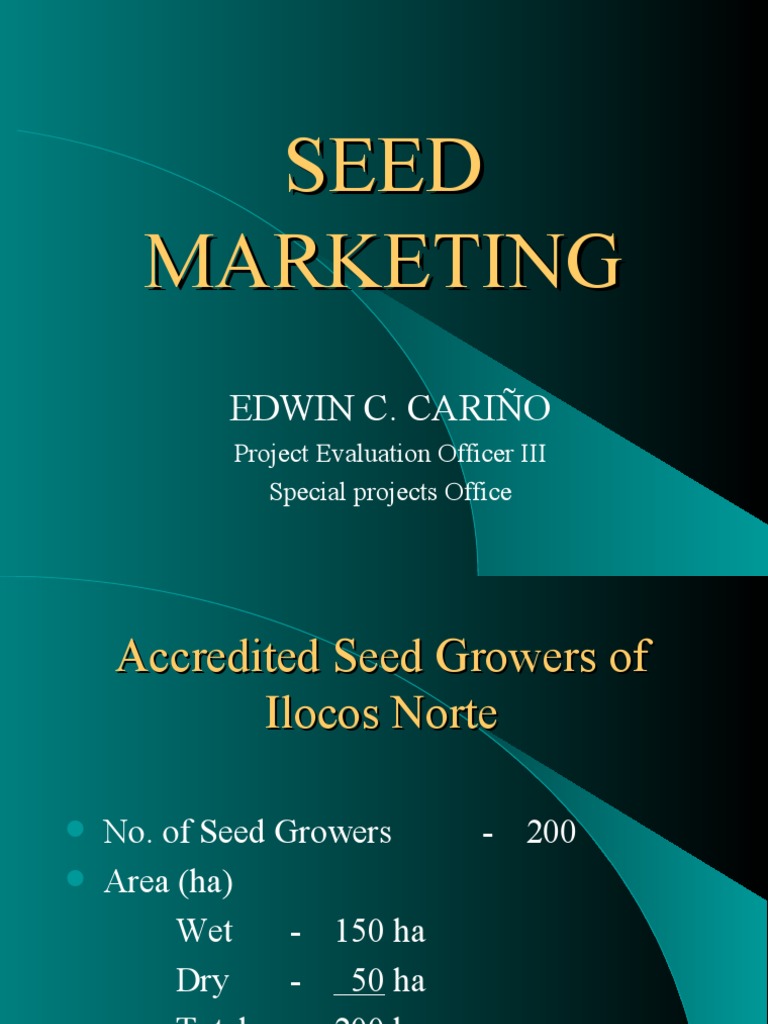 seed marketing slide presentation
