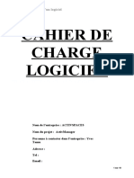 Cahier de Charge Logiciel: Développement D'Un Logiciel