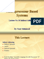 16 Microprocessor Systems Lecture No 16 Indirect Addressing