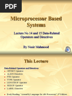 14 and 15microprocessor Systems Lecture No 14 Data Related Operators and Directives PDF