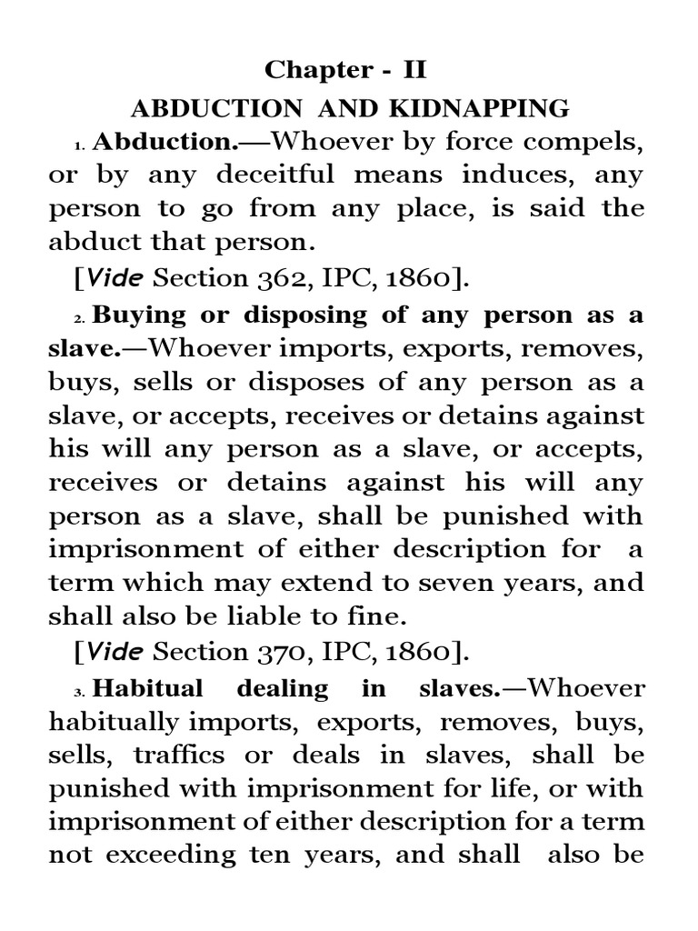 Abduction and Kidnapping | PDF | Kidnapping | Prosecutor