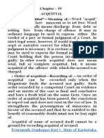 Chapter - IV Acquittal Word "Acquittal"-Meaning Of.-Word "Acquit"