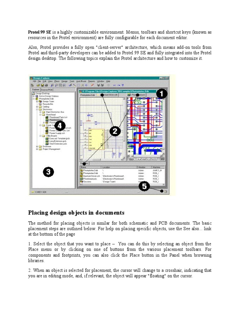 Protel 99 SE PCB Design Guide | PDF | Printed Circuit Board | Computing