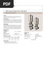 Alfa Laval Unique SSV Standard: Simply Unique Single Seat