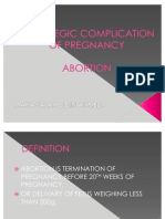 Hemoregic Complication of Pregnancy