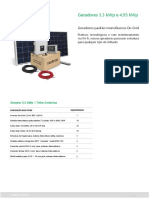 Geradores solares On Grid de 3,3 kWp e 4,95 kWp