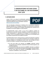 Informe Observatorio Actuar Covid - Isoc3 - Semana 31 Octubre 6 Noviembre PDF