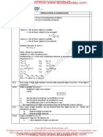 CBSE Class 11 Mathematics Worksheet - Permutations and Combinations (2) - 0