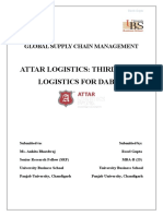 Attar Logistics: Third Party Logistics For Dabur: Global Supply Chain Management