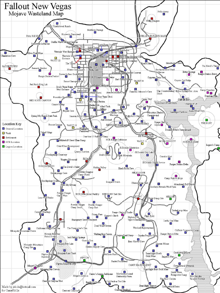 Fallout NV Map | PDF
