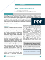 Monitoring The Effect of Colostrum On Increasing The Immune System Against Coronavirus