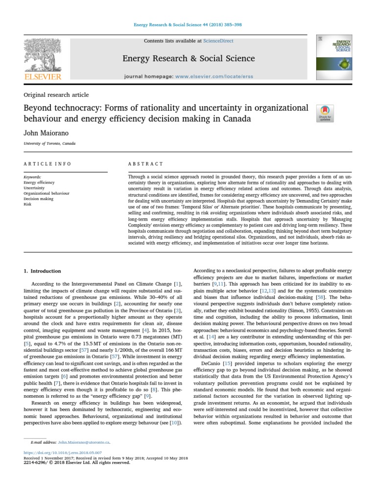 Beyond Technocracy Forms of Rationality PDF | PDF | Decision Making ...