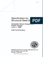 Specification For: Allowable Stress Design and Plastic Design June With Commentary