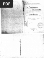Lipps (1923) Fundamentos de La Estetica PDF
