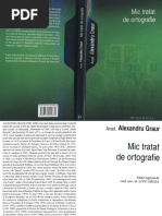 Alexandru Graur - Mic Tratat de Ortografie 000-199 | PDF