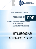 Instrumentos para medir la precipitacion