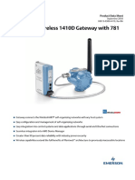 Data Sheet - Emerson™ Wireless 1410D Gateway With 781