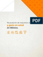Recaudación de los impuestos al tabaco y gasto en salud en México