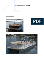 Projeto barco pontoon Fluvimar com estrutura modular