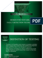 Vlsi Testing: Design For Testability Fault Detection Techniques