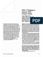 Spect Findings in Patients With Primary Mania