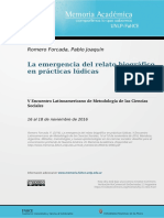 2016 - Unknown - La Emergencia Del Relato Biográfico en Prácticas Lúdicas