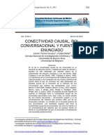 Cevasco y Muller (2011). conectividad causal, rol conversacional