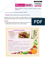 Promovemos una alimentación saludable con recetas nutritivas