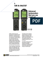 Tachometers Models CA1725 & CA1727: Universal Tachometers That You Can Count On!