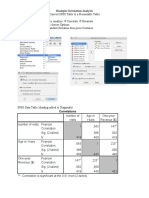 Example Correlation Analysis