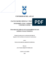 Determinacion Indirecta de La Permeabilidad