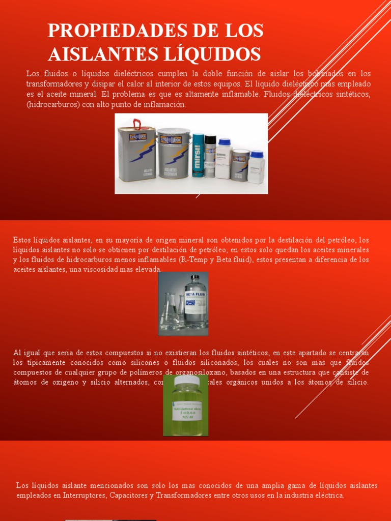 Propiedades de Los Líquidos | PDF | Aislador (Electricidad) | Transformador