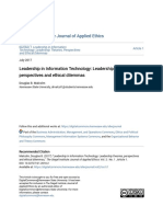 The Siegel Institute Journal of Applied Ethics The Siegel Institute Journal of Applied Ethics