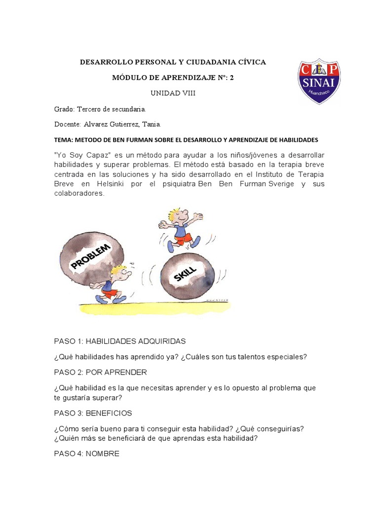 Personal 3S S31 | PDF | Crecimiento personal y profesional | Relaciones ...