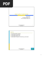 Data Quality Fundamentals: Agenda