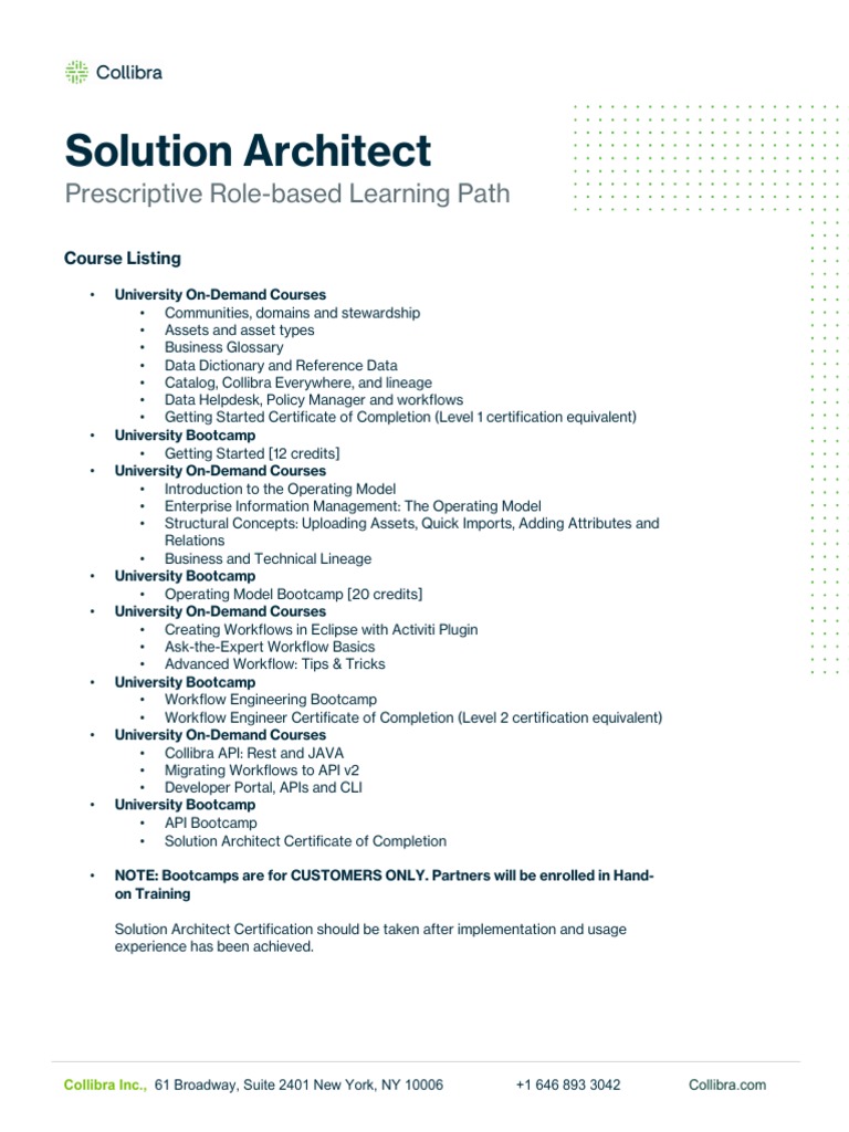 Collibra Solution Architect Training Guide | PDF | Art
