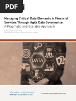 Managing Critical Data Elements Financial Services First San Francisco Partners White Paper