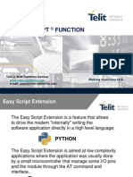 Easy Script Function: Telit at M2M Platforms Seminar