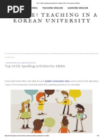 ESL Speaking Activities Guide | PDF | English Language | Banks