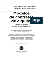Abatti Modelos de Contratos de Alquiler Ley 27551 PDF Editorial Garcia Alonso