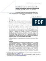 O Trabalho Do Assistente Social Nos Centros de Atenção Psicosocial