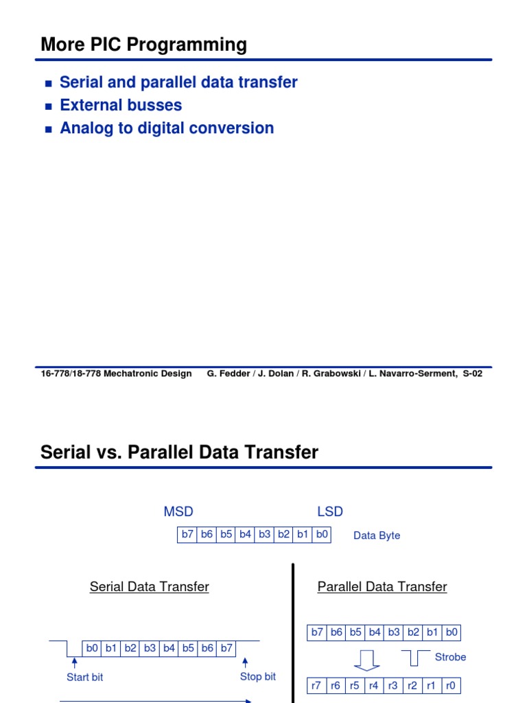Mechatronic Design for Engineers | PDF | Analog To Digital Converter ...