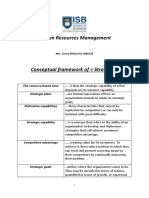 Conceptual Framework of Strategy 