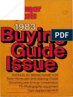 1983 Buying Guide Issue Consumer Reports P - B000H5JV2G PDF