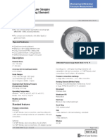 Differential Pressure Gauges Membrane Sensing Element Type 732.25
